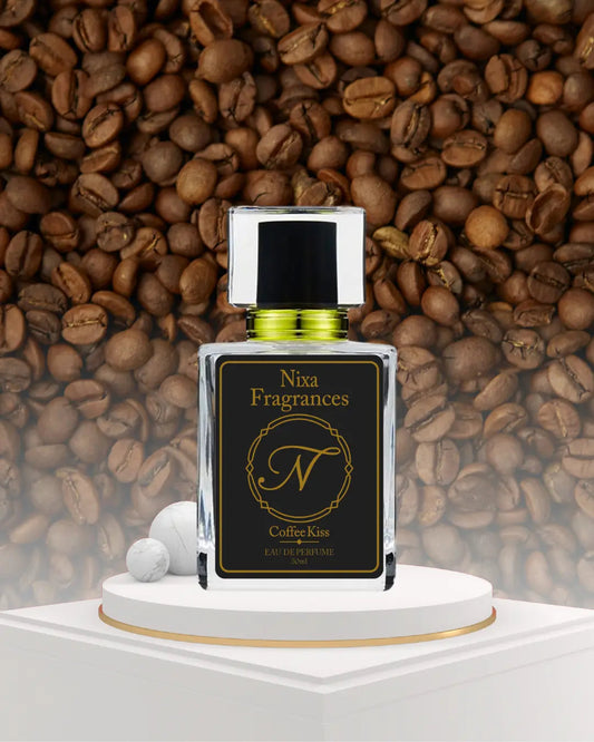 Coffee Kiss by NIXA Fragrances – sweet coffee perfume for both man and women in Pakistan 2025, warm and romantic scent