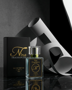 Frost Fire by NIXA Fragrances– strong and fresh men’s perfume in Pakistan 2025 with woody, spicy, and bergamot notes
