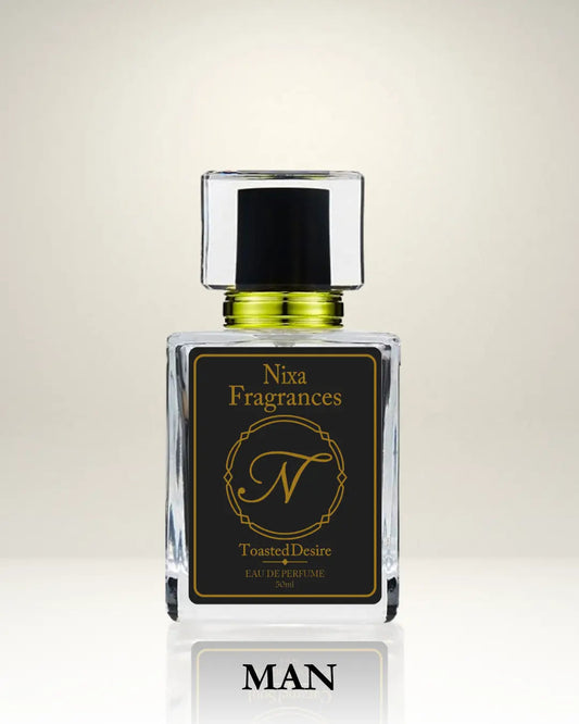 Toasted Desire by NIXA – best perfume for men in Pakistan 2025 with citrus, green tea, and musk notes