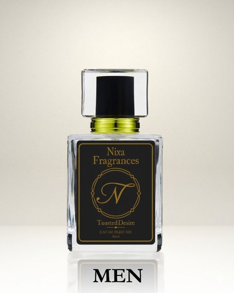 Toasted Desire by NIXA – best long lasting fresh summer perfume for men in Pakistan 2026 with citrus, green tea, and musk notes, 